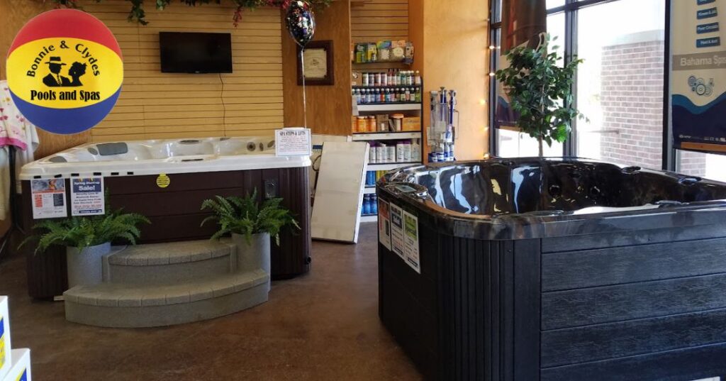 Where's the Best Hot Tub Store Near Me? A Quick Guide 6 Bonnie & Clyde's Hot Tub Showroom. A "Hot Tub Store Near Me"