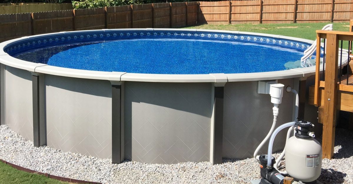what to put around an above ground pool